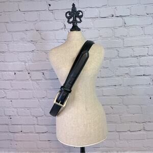 Los Robles Argentina Black Leather Belt Bin4